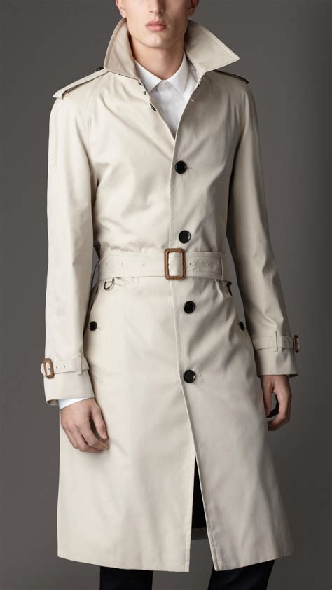 burberry gabardine trench coat mens buy leather detail|Burberry men's trench coat outlet.